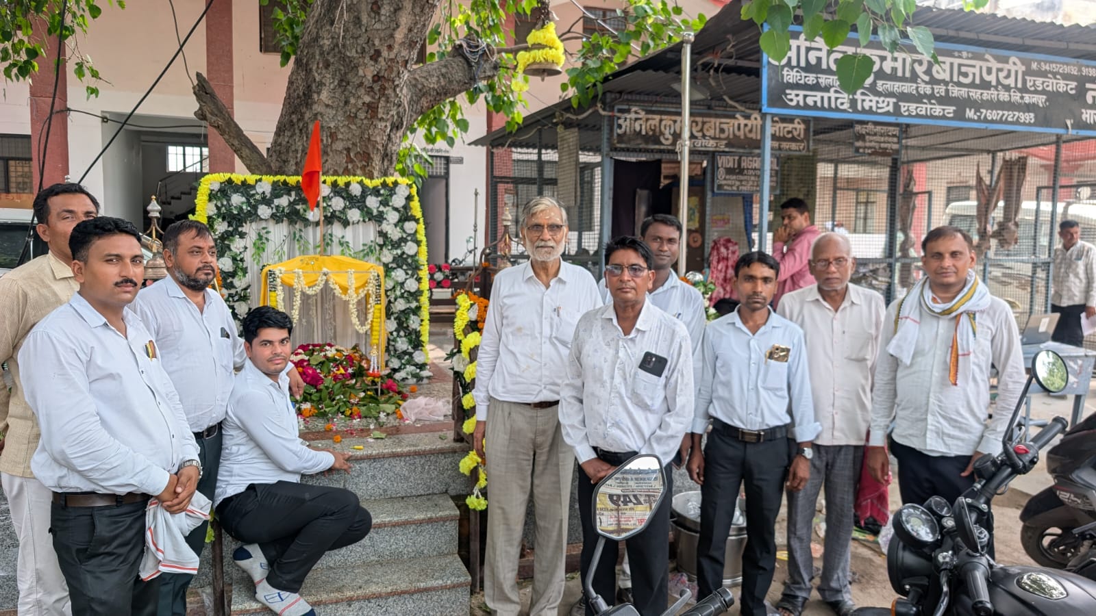 पीपलेश्वर मंदिर में भगवान शिव का रूद्राभिषेक